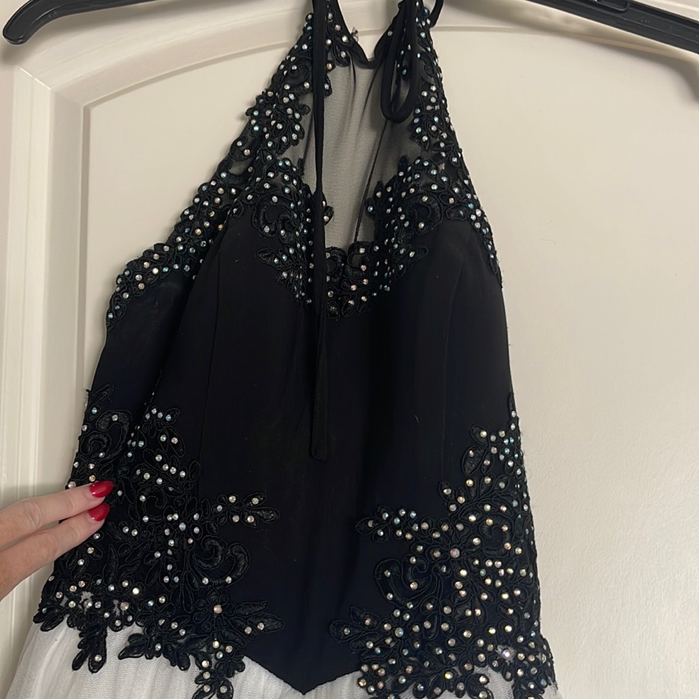 Black and White prom dress